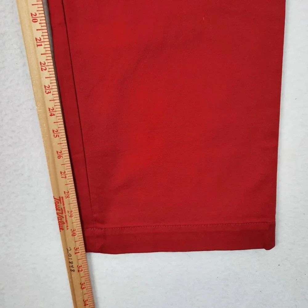Banana Republic Pants Mens 40x32 Red Aiden Slim Fit Rapid Movement Chino NEW